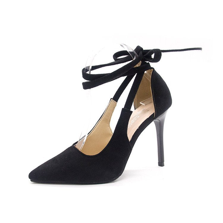 Damen High-Heels mit transparentem Knöchel EB