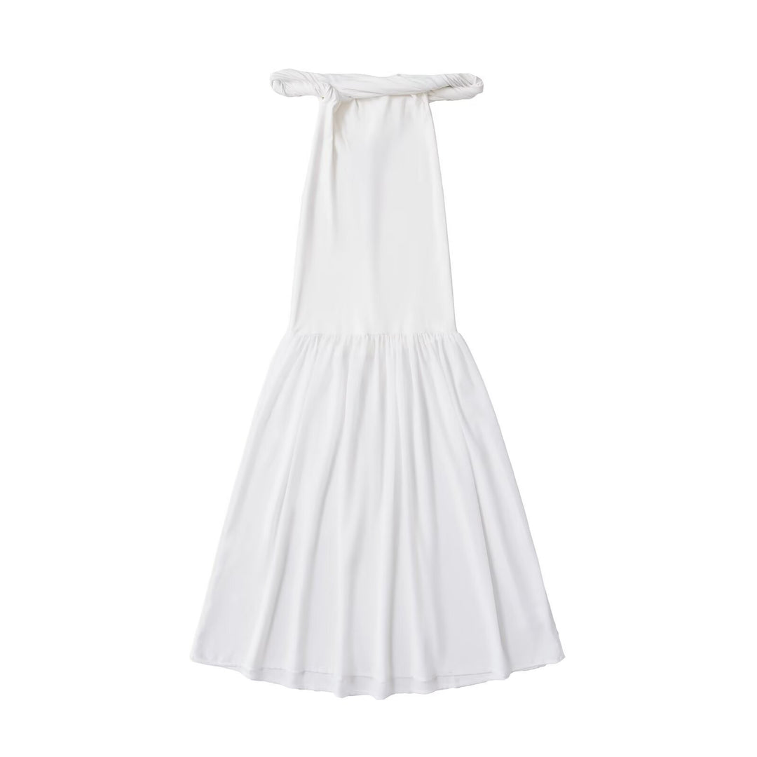 Damen Maxi-Kleid mit elegantem Schößchen EB