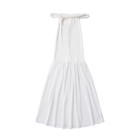 Damen Maxi-Kleid mit elegantem Schößchen EB