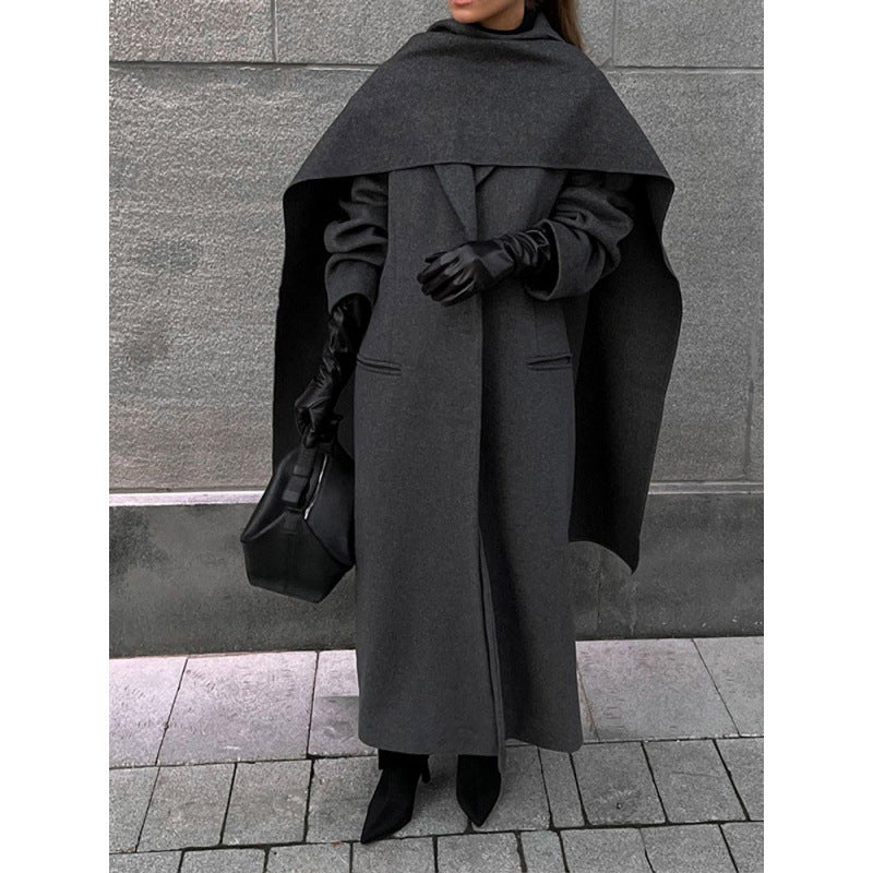 Damen Übergroße Mantel-Wrap EB