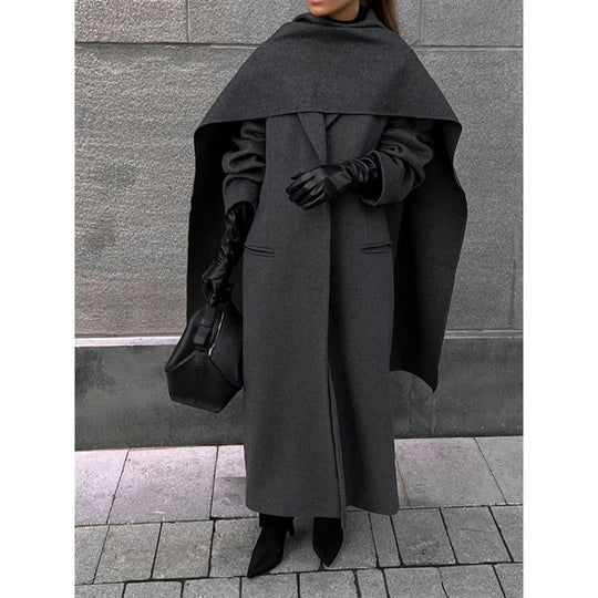 Damen Übergroße Mantel-Wrap EB