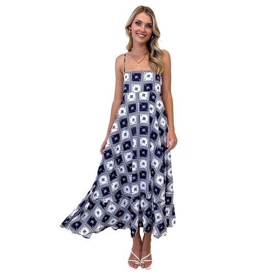 Damen Elegantes Maxikleid mit luftiger Silhouette EB