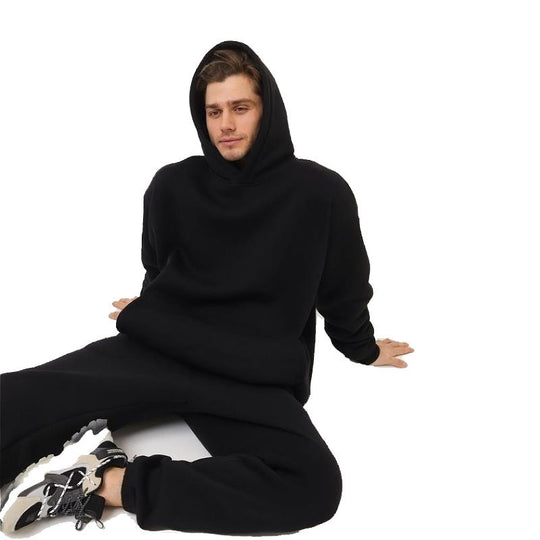 Damen nan extraweicher Oversize-Hoodie mit strukturierter Kängurutasche, überschnittener Schulter und angerauter Innenseite EB