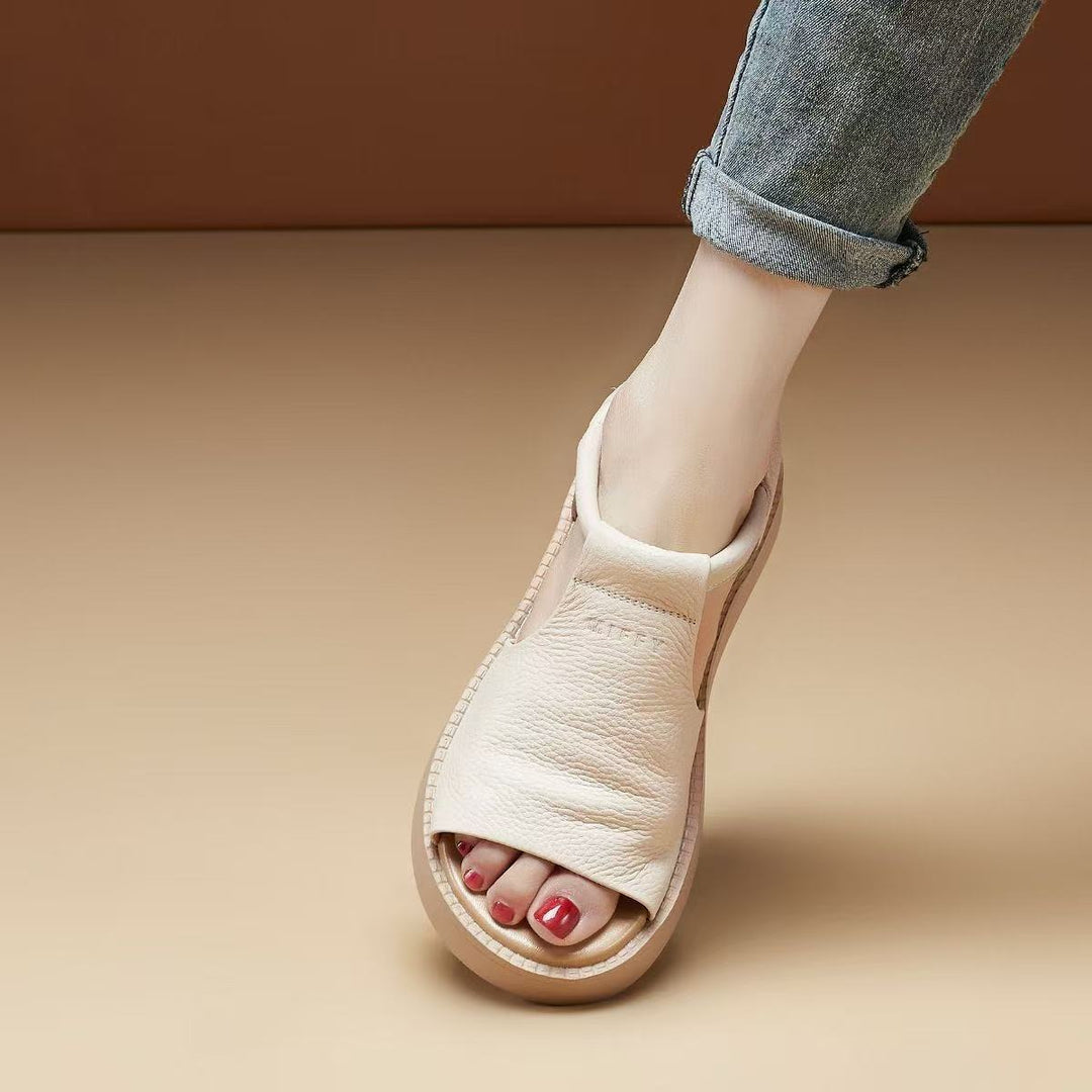 Damen Offene Sandalen mit verstellbarem Riemen und komfortabler Sohle EB