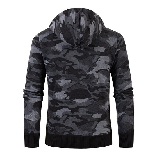 Herren moderne Kapuzenjacke mit Fleece-Futter EB