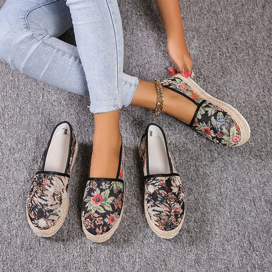 Vintage Plattform Slip-On Schuhe EB