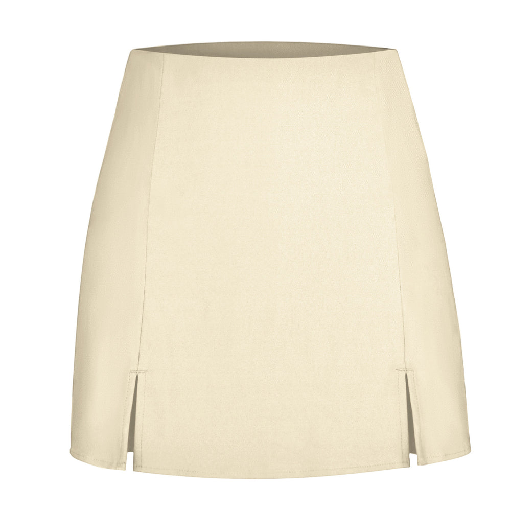 Damen Designer Minirock mit seitlichen Schlitzen EB