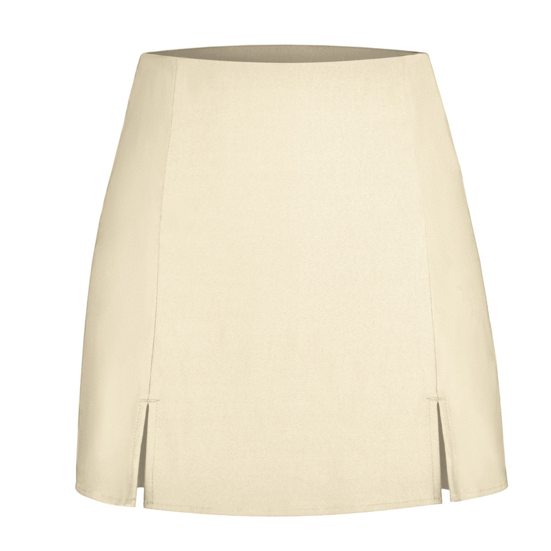 Damen Designer Minirock mit seitlichen Schlitzen EB