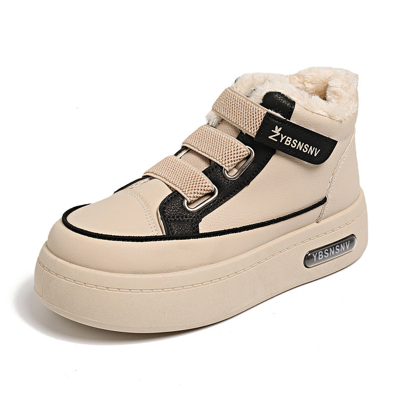 Damen modische Winter Sneakers mit warmem Innenfutter und rutschfester Sohle EB