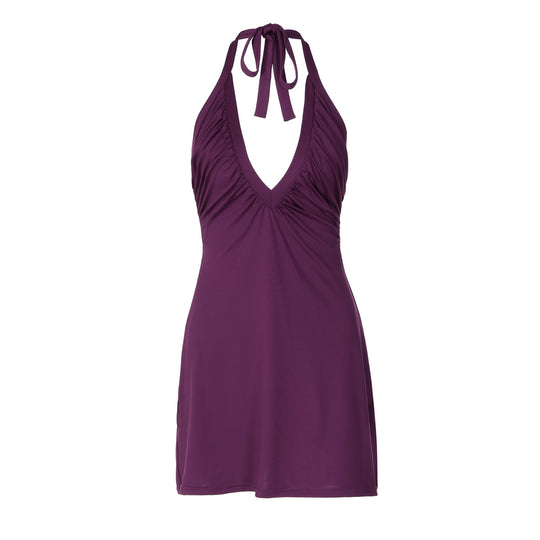 Damen Strandskleid mit alternativem Halter-Design und schmeichelnder Drapierung EB