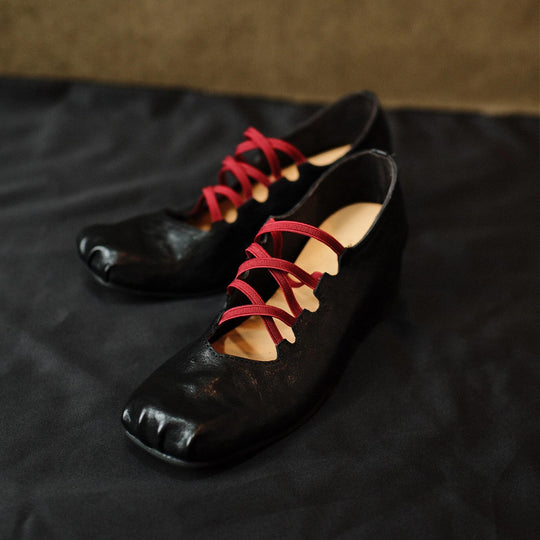 Damen modische Sling-Pumps mit elastischen Bändern EB