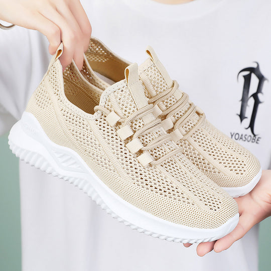 Damen Atmungsaktive Sneakers mit elastischem Schnürsystem EB