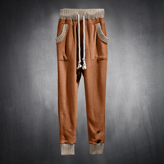 Herren Sportliche Jogginghose mit bequemen seitlichen Eingrifftaschen und elastischem Bund EB