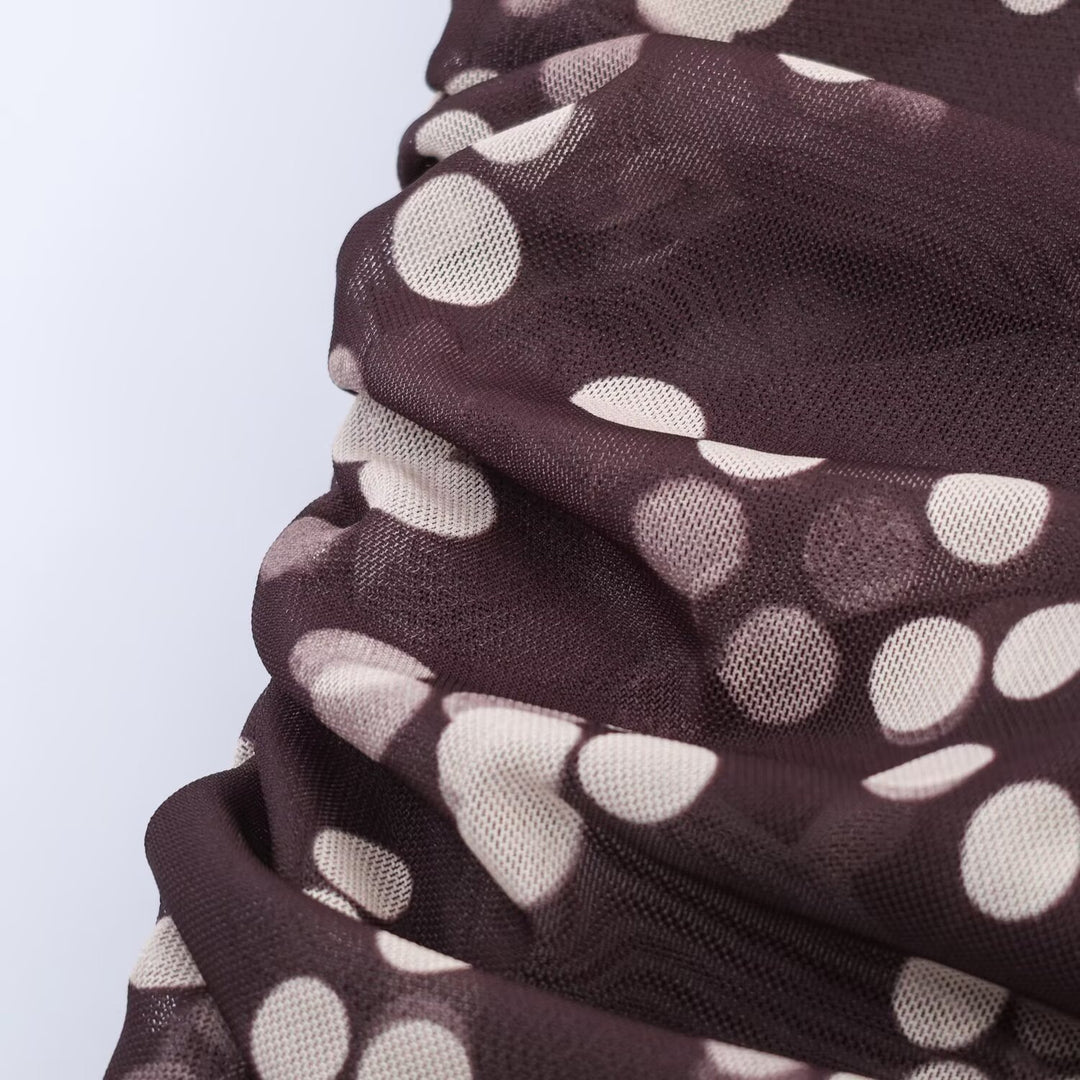 Damen Maxikleid mit floralem Rüschenversatz und elegantem V-Ausschnitt EB