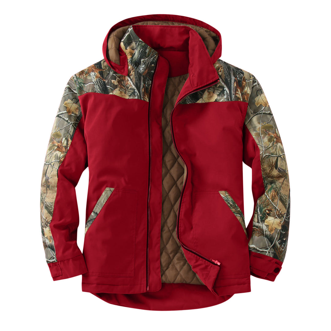 Damen wetterfeste Outdoorjacke mit vielseitigem Camouflage-Design EB