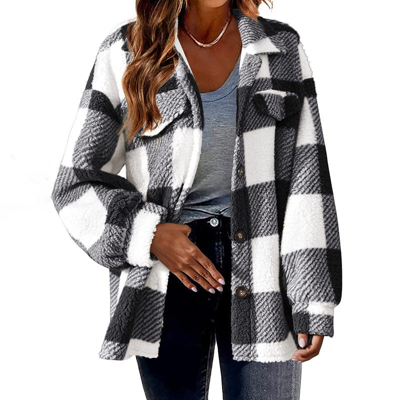 EB | Warmer Karierter Mantel