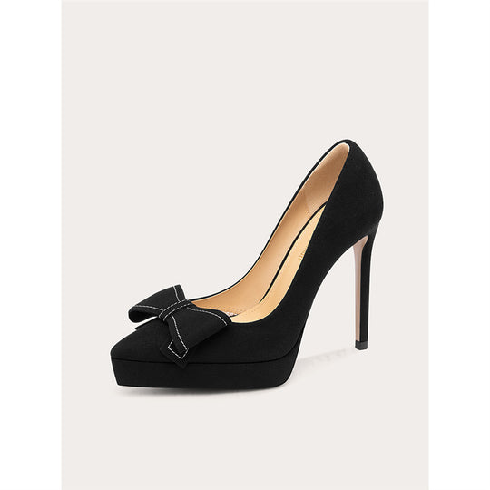 Damen High Heel Pumps mit eleganter Schleifenapplikation EB