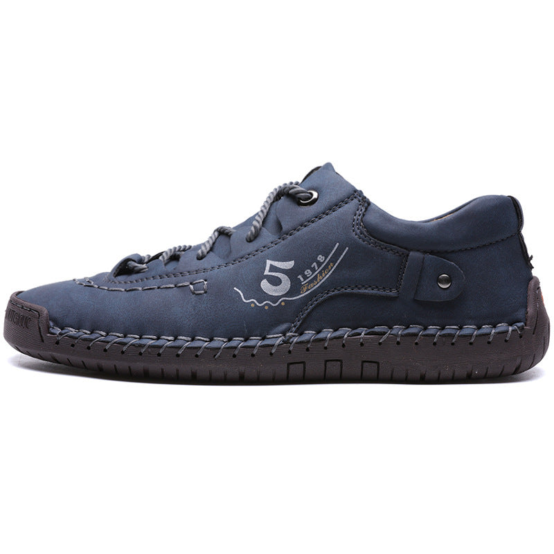 Damen bequeme Freizeitschuhe aus hochwertigem Leder mit rutschfester Sohle EB