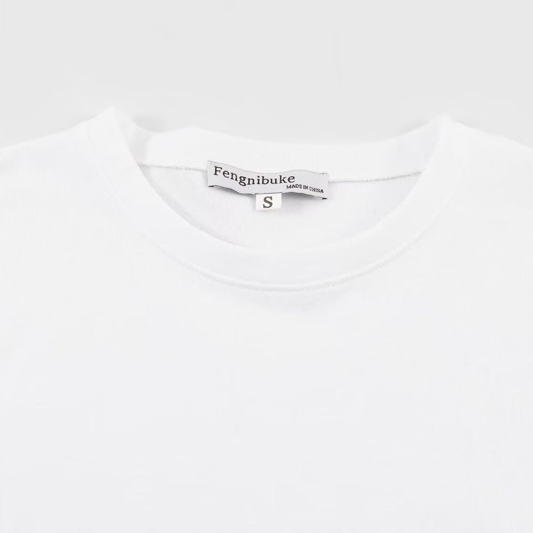 Damen T-Shirt mit elegantem Spitzenschnitt und zeitloser Schleifen-Applikation EB