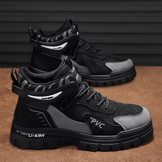 Damen robuste High-Top Sneakers mit verstärkter Sohle und atmungsaktivem Obermaterial EB