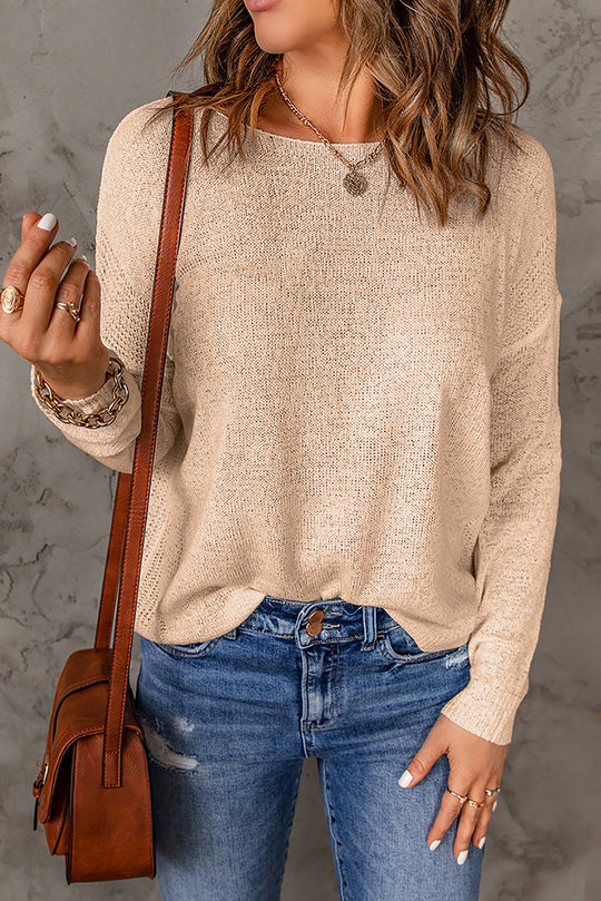 Damen lässiges Strickoberteil EB