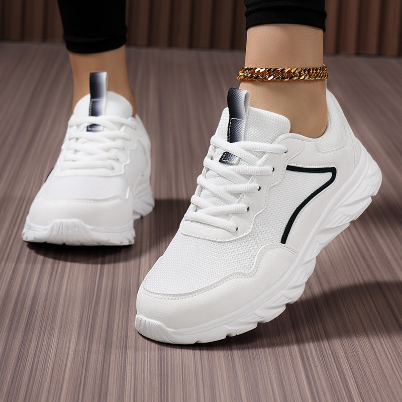Damen Sportliche Sneakers mit atmungsaktiver Mesh-Oberfläche und stoßdämpfender Sohle EB