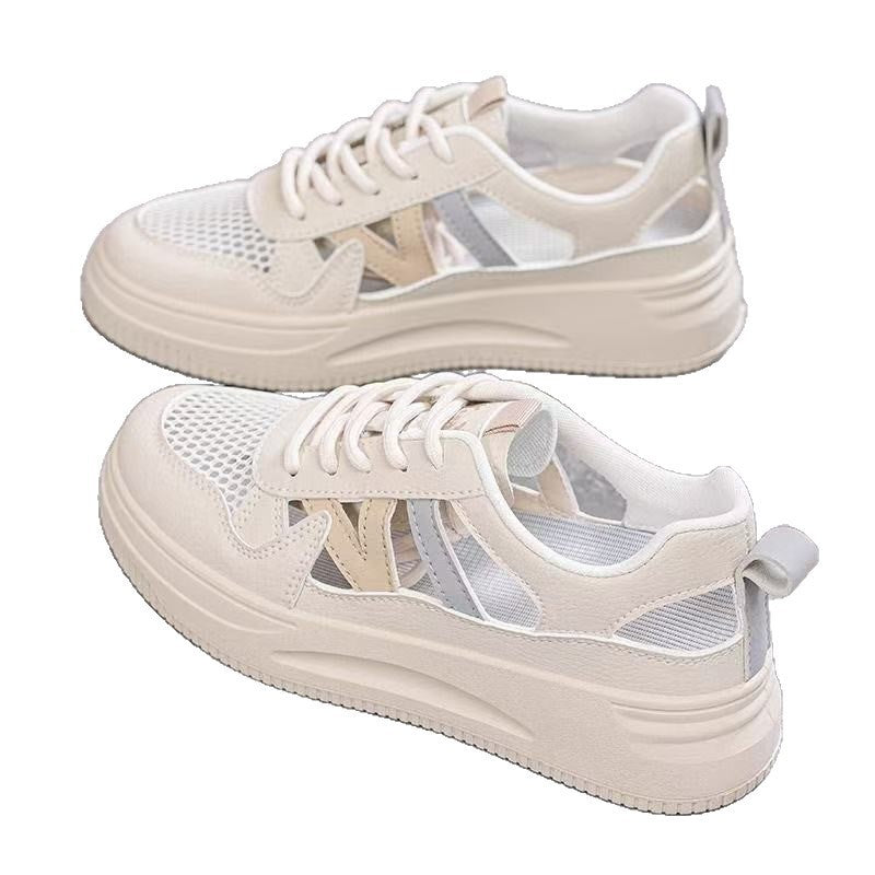 Damen Atmungsaktive Chunky Sneakers mit modischem Cut-Out-Design EB