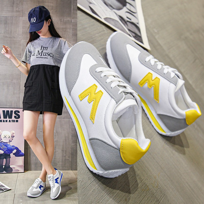 Damen  leichte Retro-Sneaker mit gepolstertem Komfortfußbett, atmungsaktivem Obermaterial und profilierter Laufsohle EB