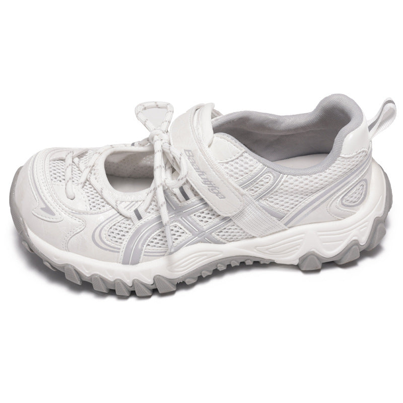 Damen Sportliche Wanderschuhe mit rutschfester Profilsohle und atmungsaktivem Obermaterial EB