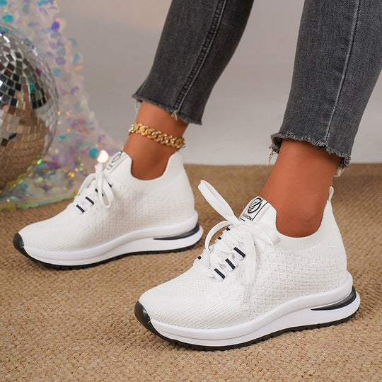 Damen atmungsaktive Sport-Sneaker mit flexiblem Obermaterial EB