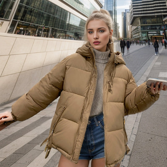 Damen Übergangsjacke mit voluminösen Steppnähten und praktischen Eingrifftaschen EB