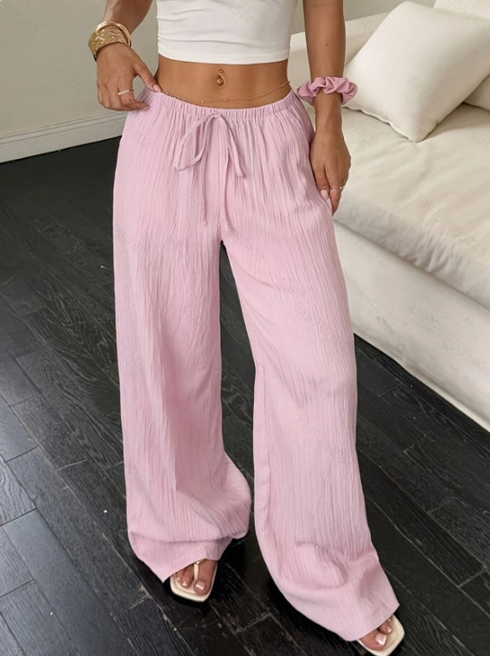 Damen weite Sommerhose mit Gummizug EB