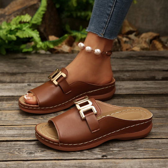 Damen Komfortable Slide Sandalen EB