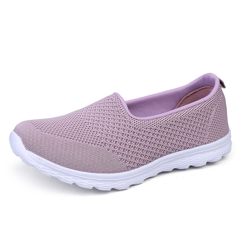 Damen Bequeme Slip-On Sneaker mit atmungsaktivem Obermaterial EB