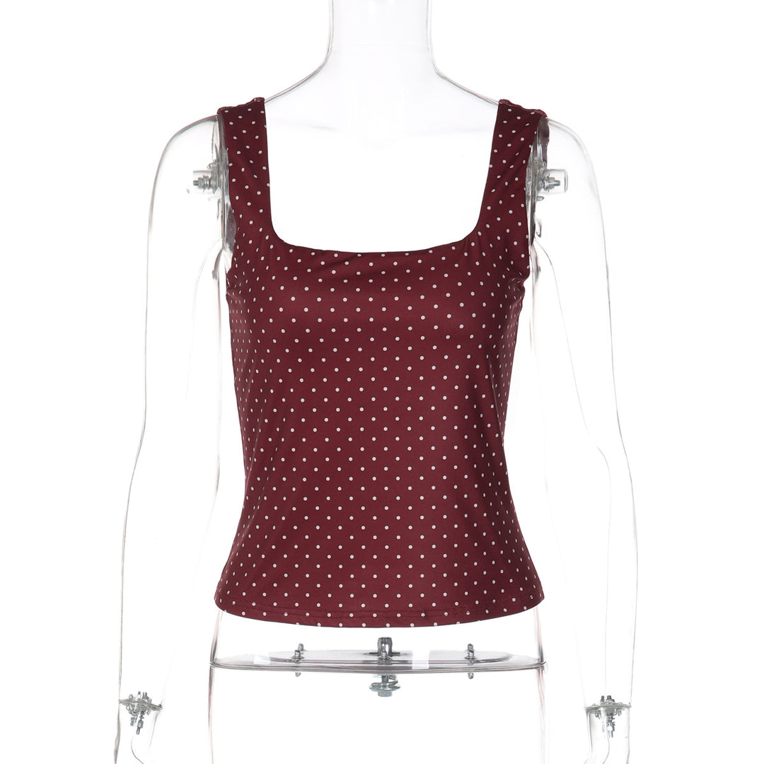Damen Polka-Dots Crop-Top EB