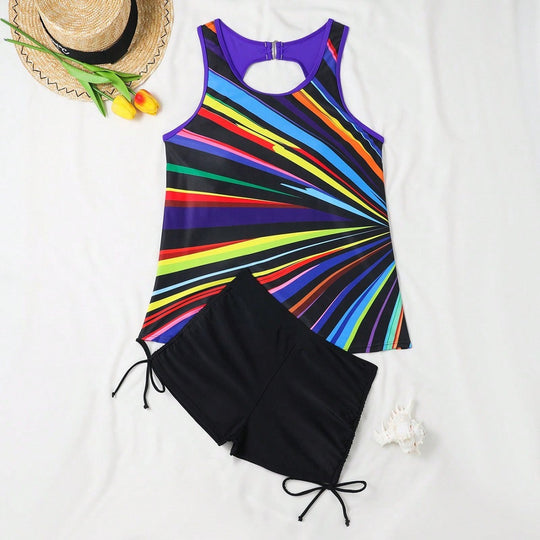 Damen Sportliches Tankini-Set EB