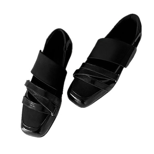 Damen Modische Ballerina-Schuhe mit dekorativen Metallic-Details EB