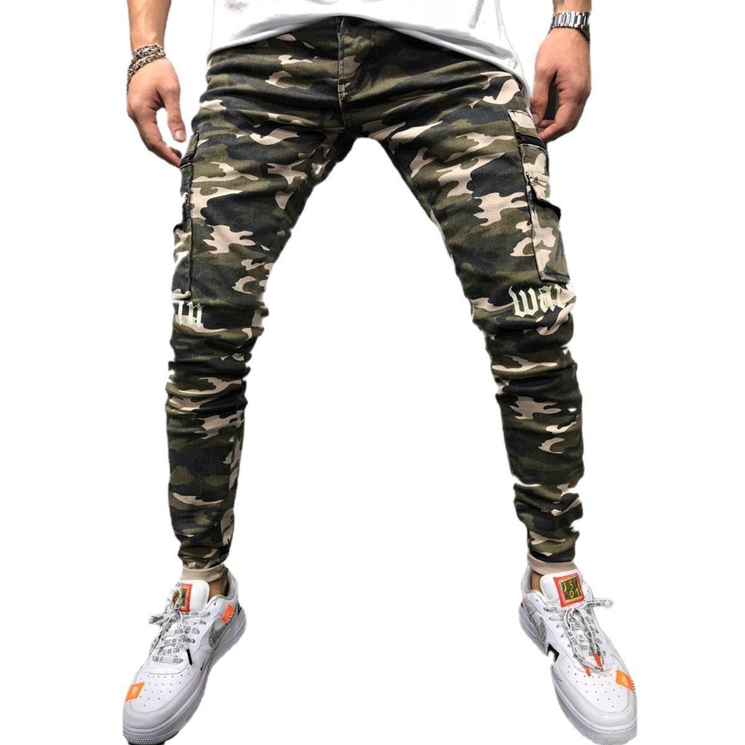 Herren Cargohose mit modernem Camouflage-Muster EB