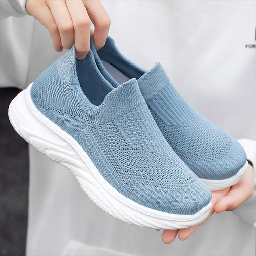 Damen nan nahtloser Strick-Sockensneaker mit extragel dämpfender Wave-EVA-Sohle EB
