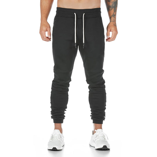Herren bequeme Jogginghose mit praktischen Reißverschlusstaschen und elastischem Bund EB