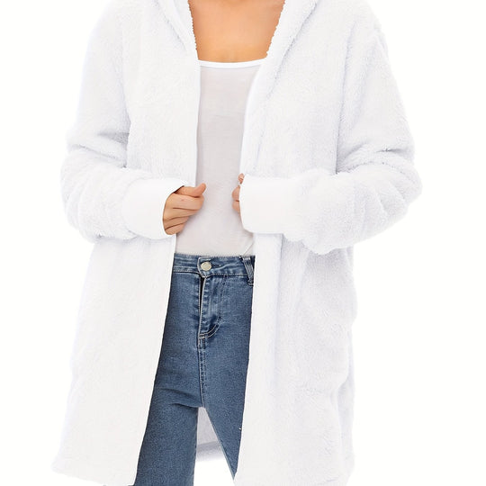 Damen weicher Fleece-Mantels EB