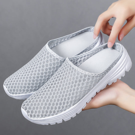 Damen Luftige Clogs mit atmungsaktivem Netzdesign EB
