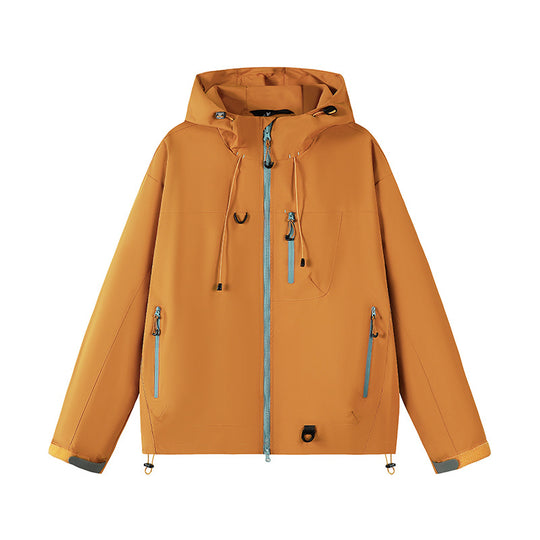 Damen technische Outdoor-Jacke mit Material und verstellbarem Kapuzensystem EB