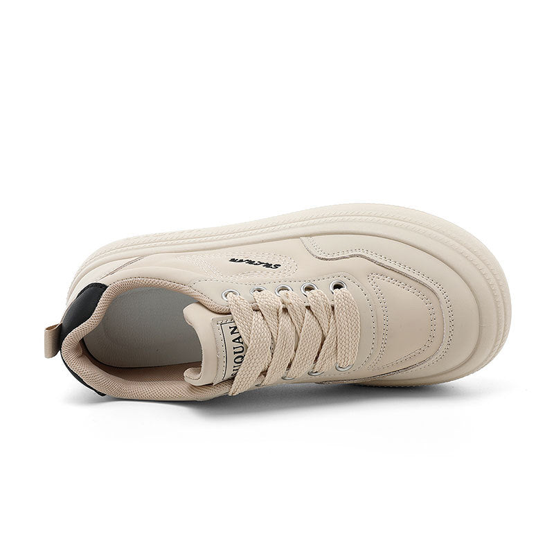 Damen modische Plateau-Sneaker mit atmungsaktiver Oberflächenstruktur und dämpfender Sohle EB