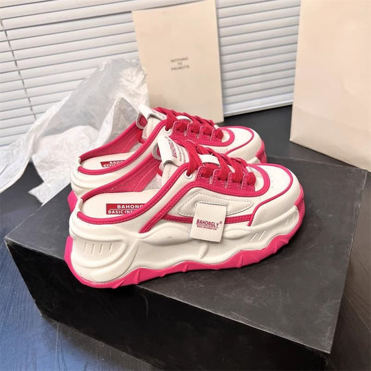 Damen sportive Sneakers im modernen Design mit elastischem Einsatz EB