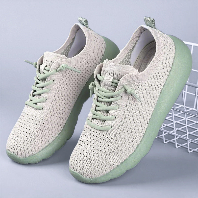 Damen Atmungsaktive Freizeitschuhe mit elastischem Komfort-Heel EB