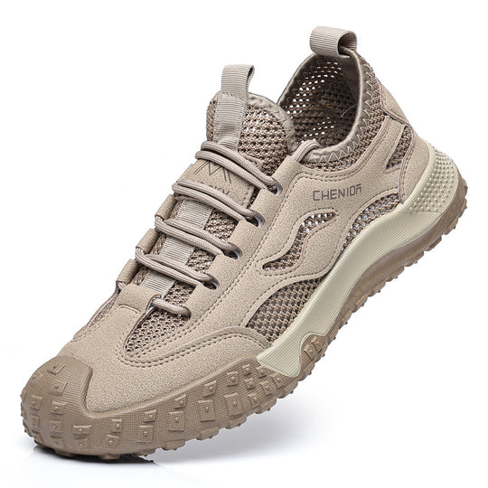 Damen Sportliche Outdoor-Sneaker mit atmungsaktiver Mesh-Oberfläche und robustem Profil EB