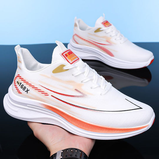 Damen Leichte Lauf-Sneaker mit atmungsaktiver Netzstruktur und stoßdämpfender Sohle EB
