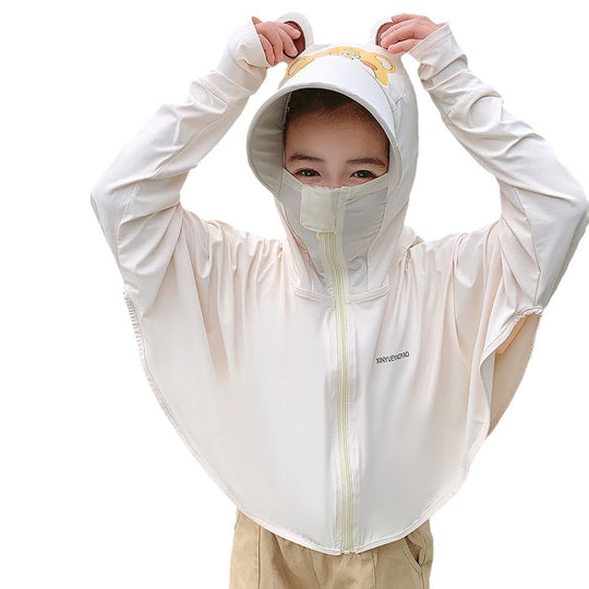 Mädchen multifunktionale UV-Schutzjacke mit Kapuze EB