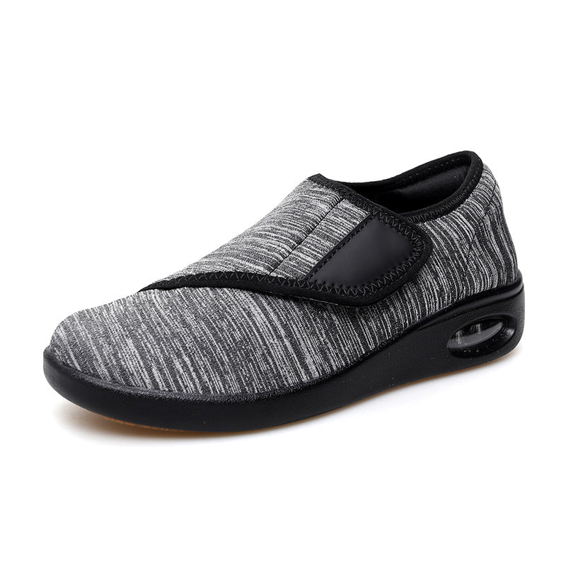 Damen Komfortable Slip-On Sneakers mit elastischem Klettverschluss EB